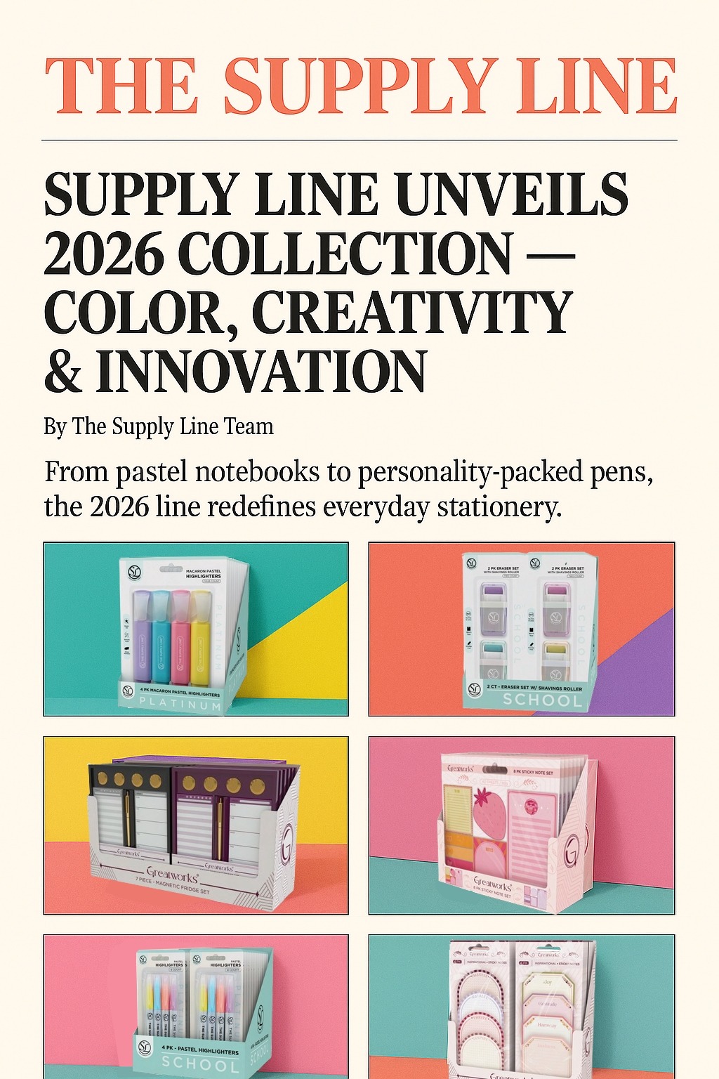 SUPPLY LINE 2026- NEW, CREATIVE, BOLD 74