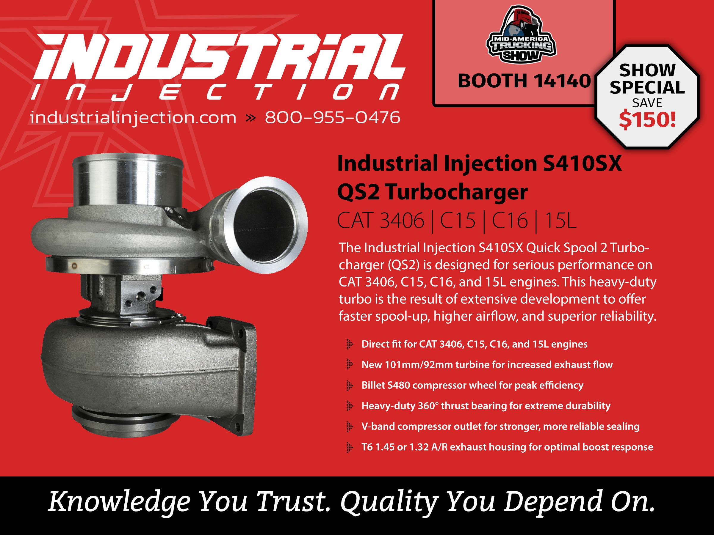 $150 OFF - QS2 S410SX Turbocharger 212