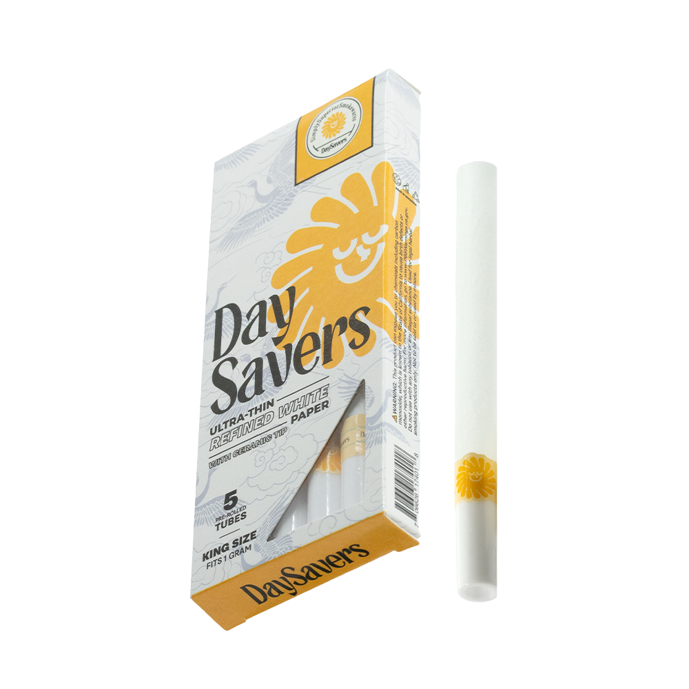 Display Box - DaySavers 1 Gram King Size Pre Rolled Tubes with Ceramic Filter Tips with Ceramicool technology [20 Packs, 5 Tubes per Pack] 31