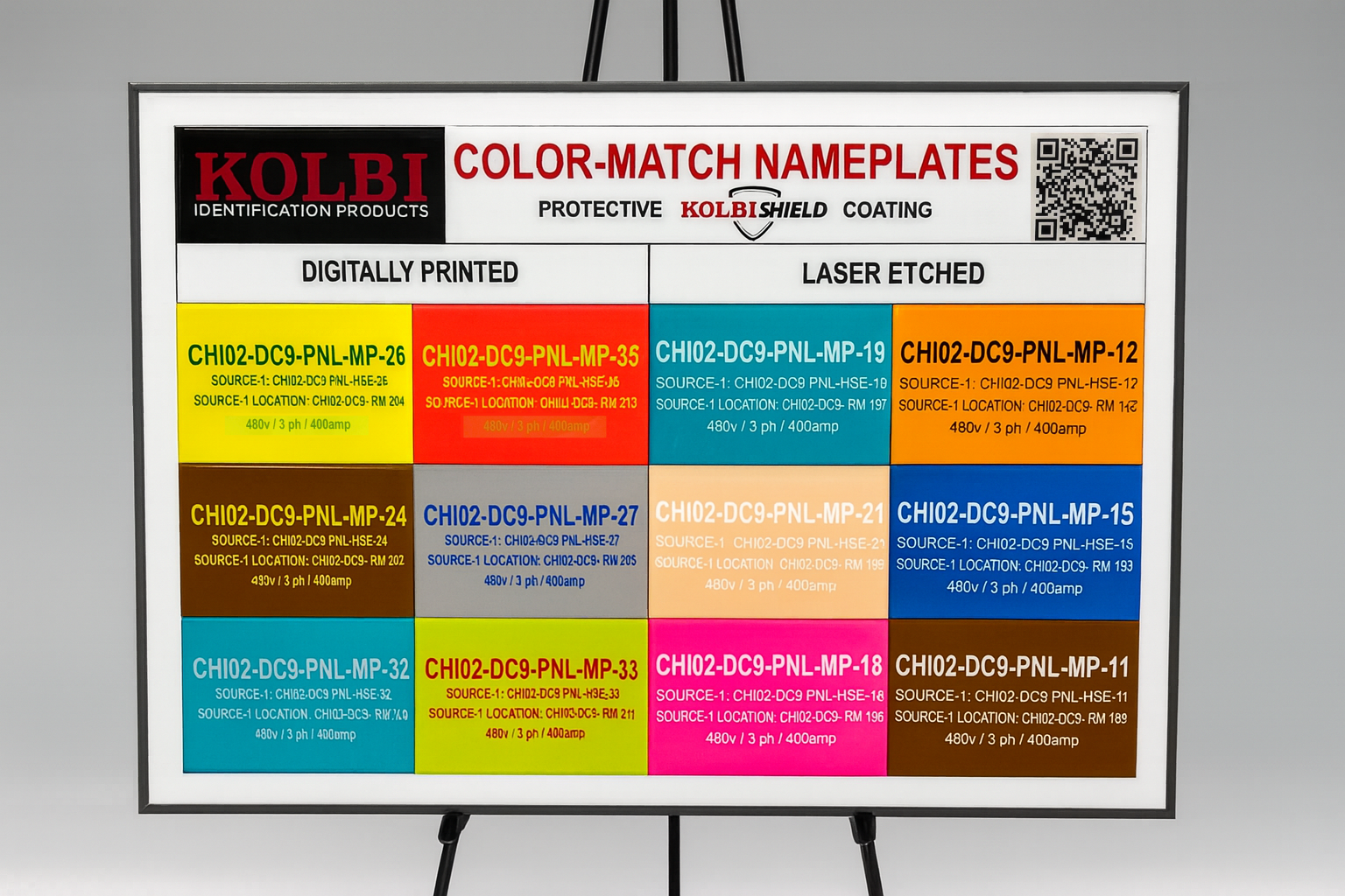 KOLBISHIELD Color-Match Nameplates 539