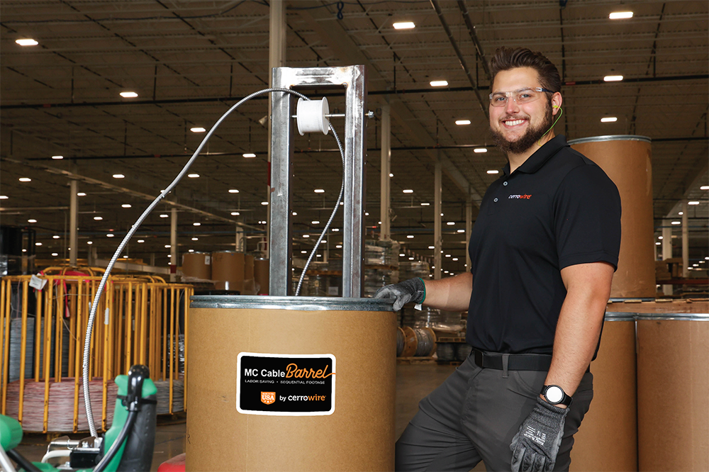 MC Cable Barrel - longer lengths are a PreFab hit 641