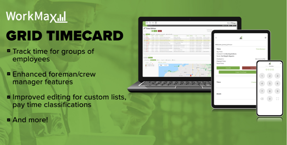 WorkMax Grid Time Cards 648