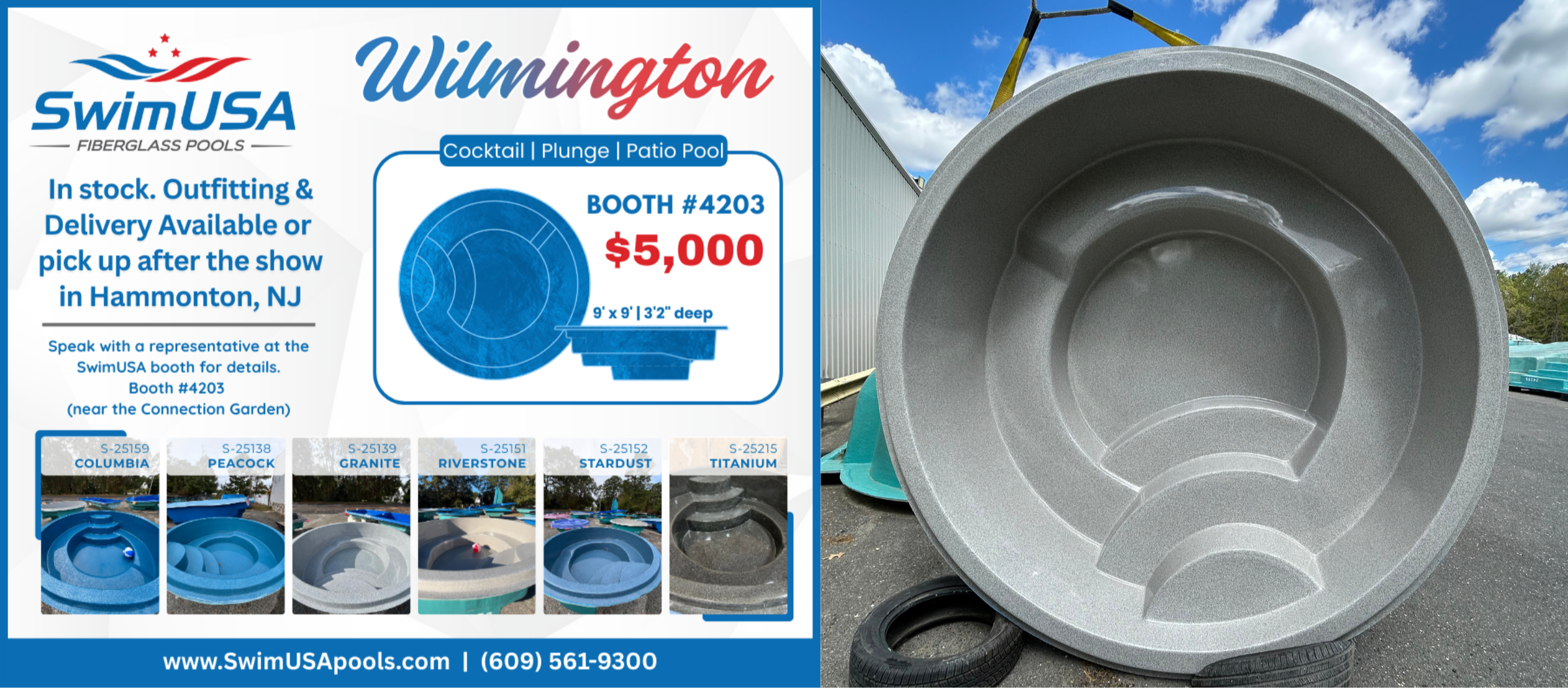 9' Round Cocktail/Patio/Plunge Pool 53