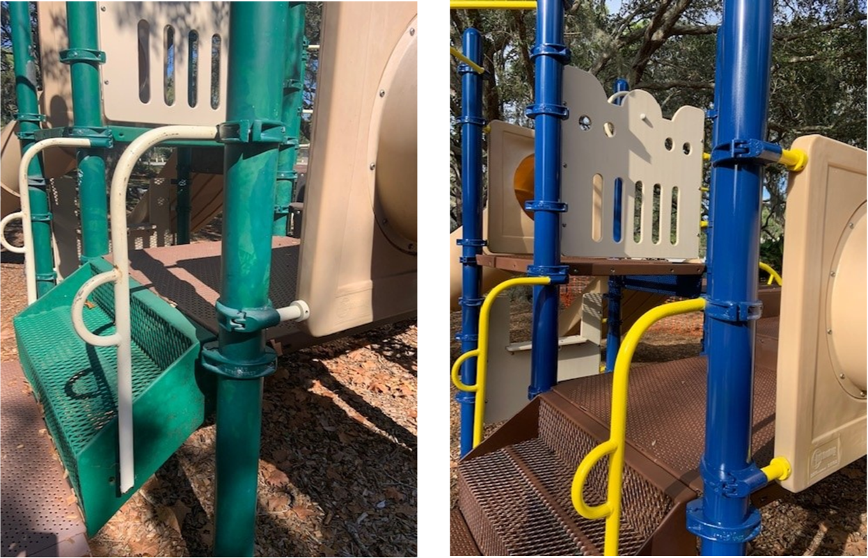 Complete restoration services on powder-coated metals. 23