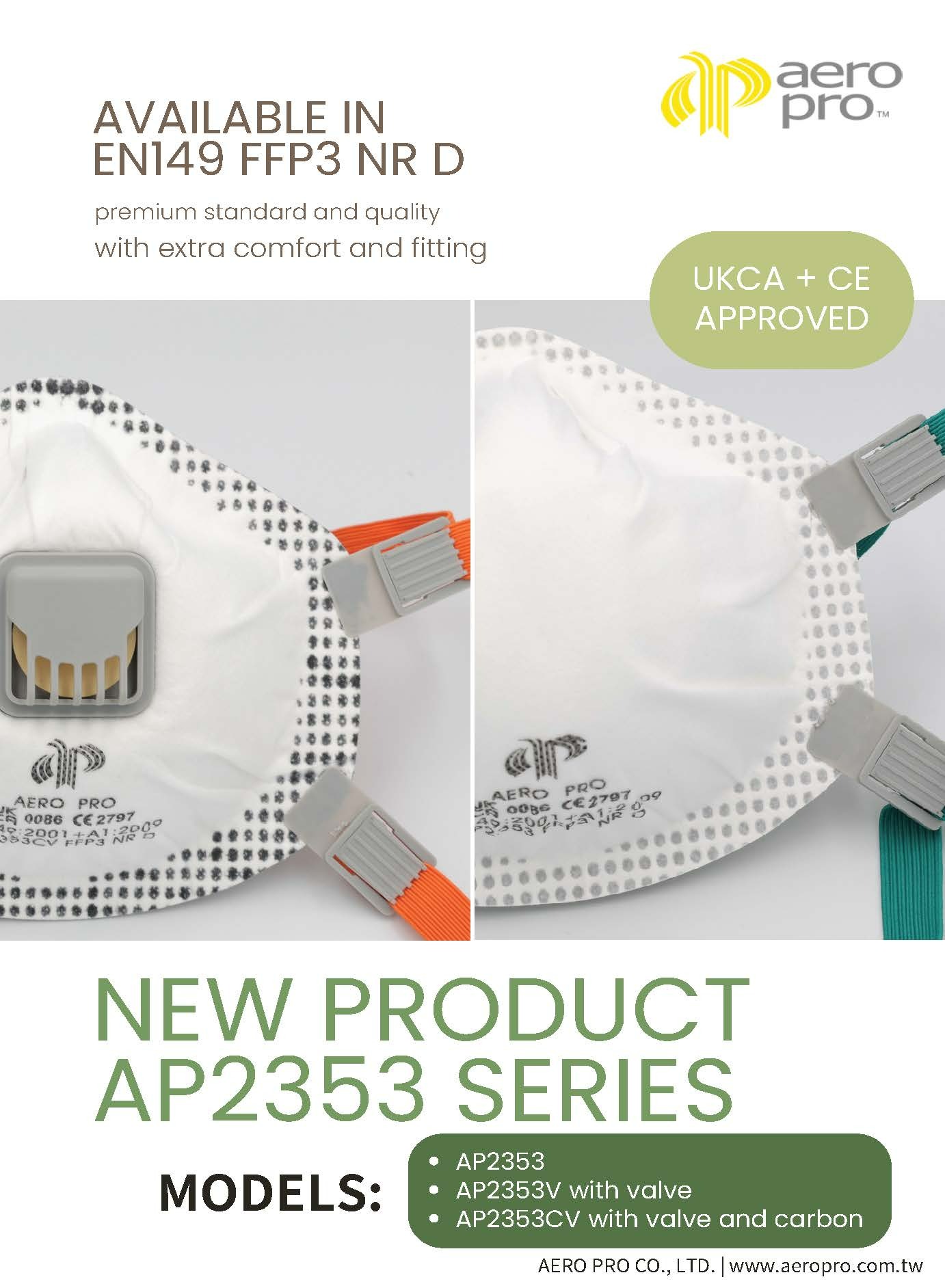 NEW EN149 FFP3 CUP SHAPE RESPIRATORS 1004