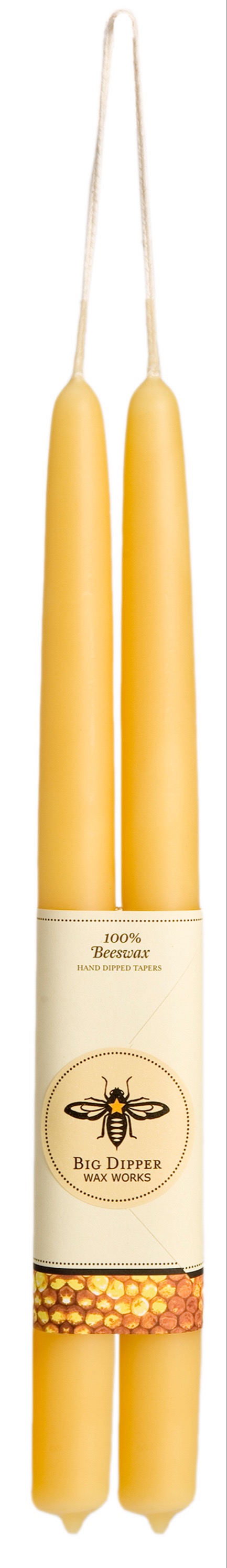 Hand Dipped 100%  Beeswax Tapers 187