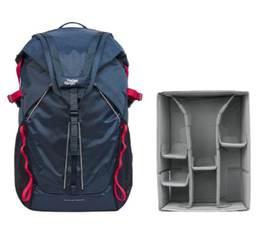V-PR011  Pocket Ranger 35L camera traveling backpack include inner package(navy blue) 59