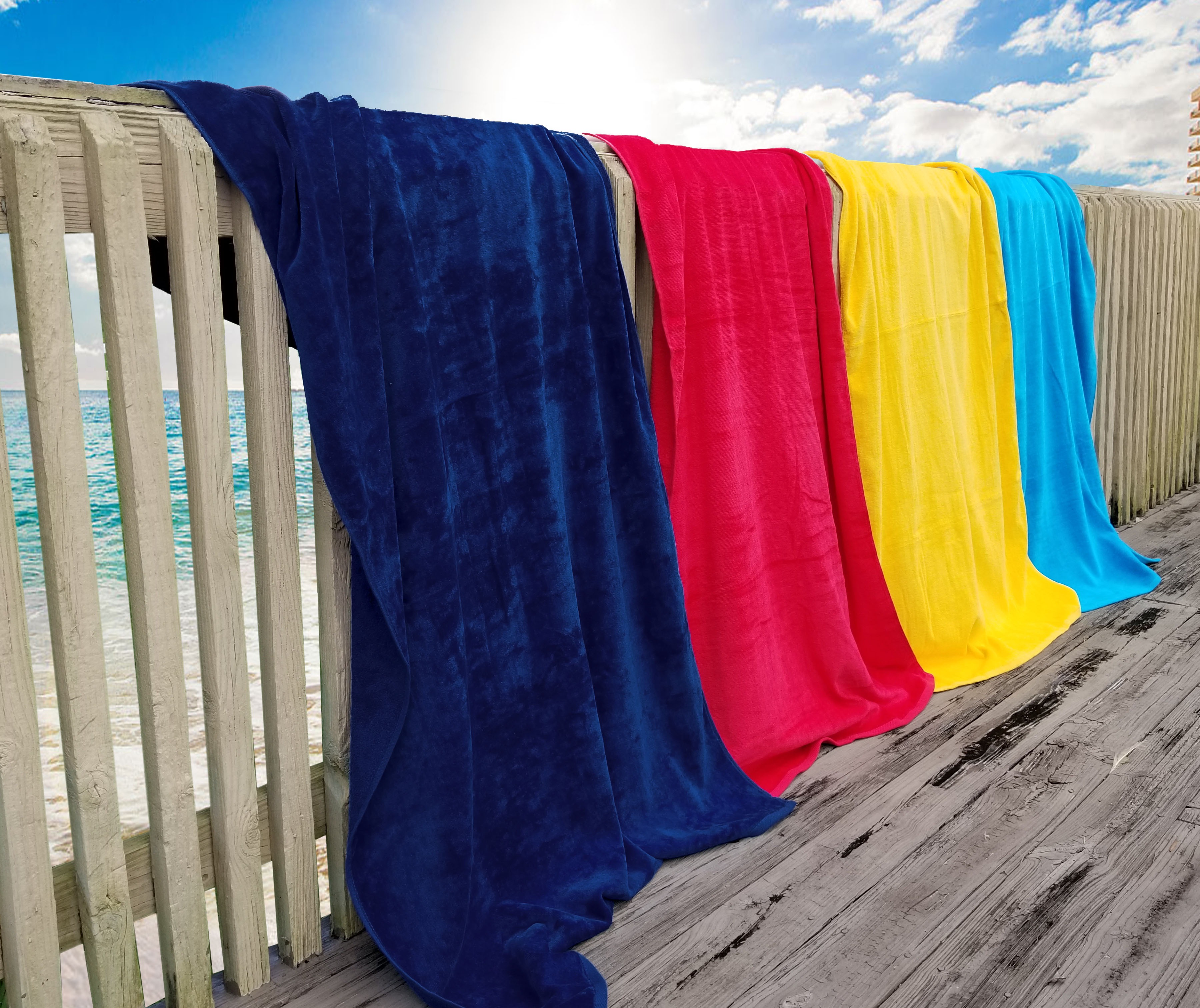 Diplomat 30x60 Terry Velour Beach towels 100% Cotton, 11.0 Lbs. per Doz. 90