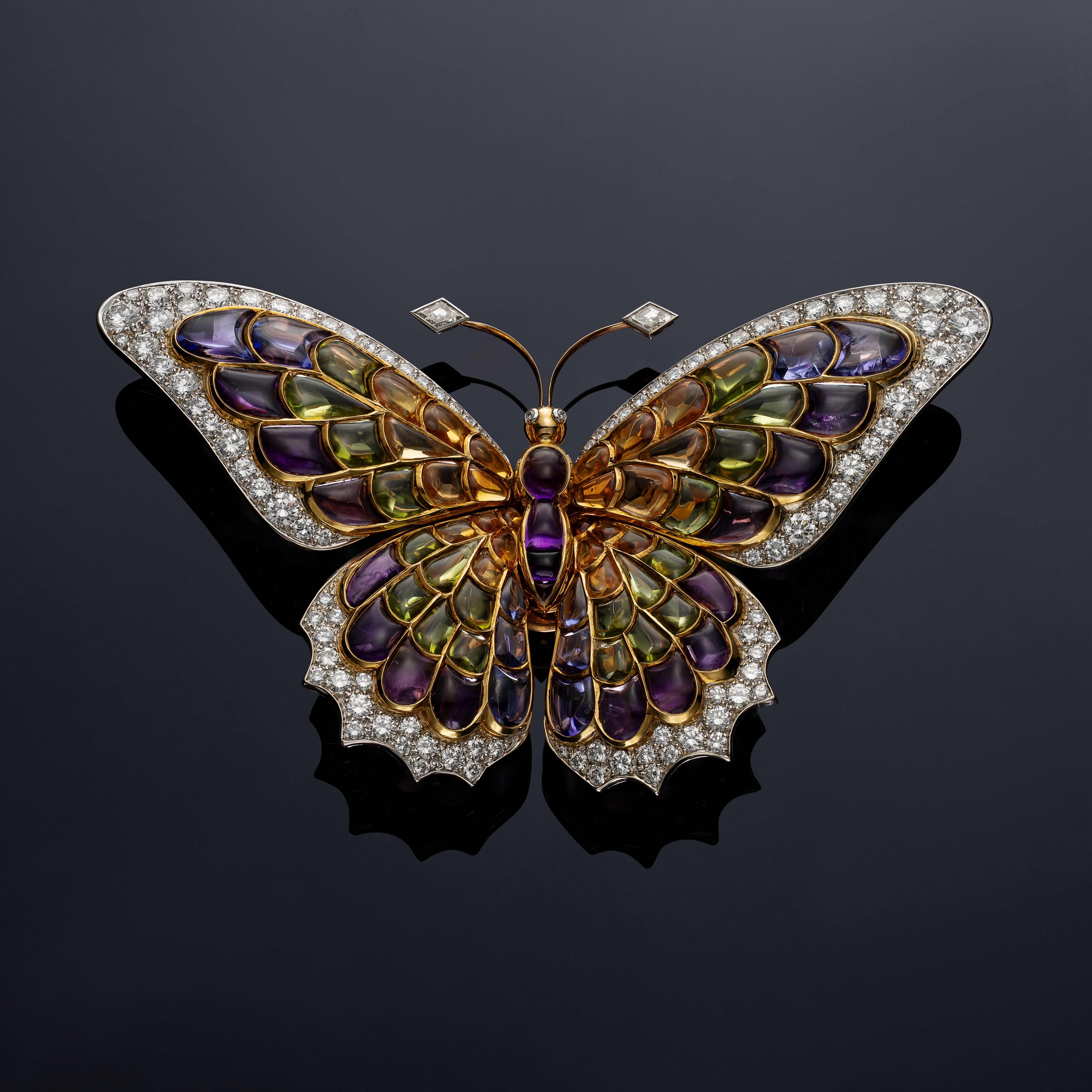 René Boivin Gem-Set 'Butterfly' Brooch / Pendant, circa 1985 26