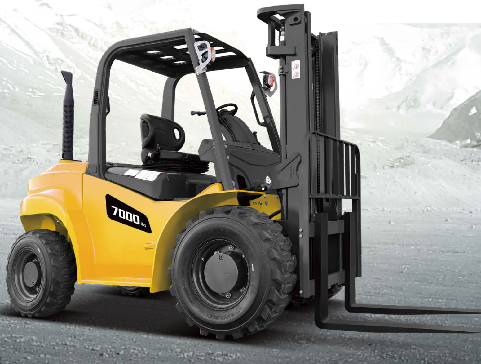 CHL Four Wheel Four wheel Diesel Forklift(4000-7000 lbs Capacity) 89