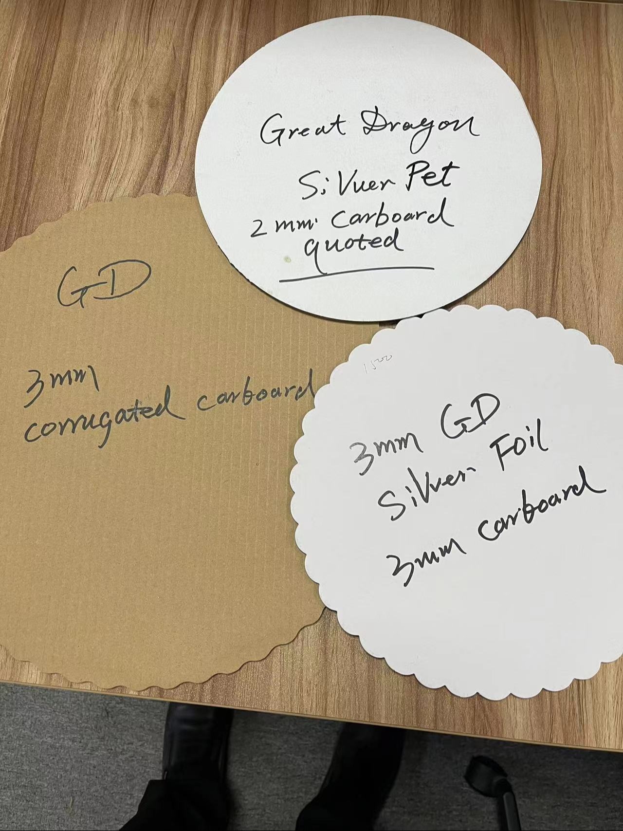 Corrugated Sturdy Silver or Gold Cake Board 270