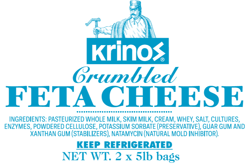 Crumbled Feta Cheese for Pizza Topping 549