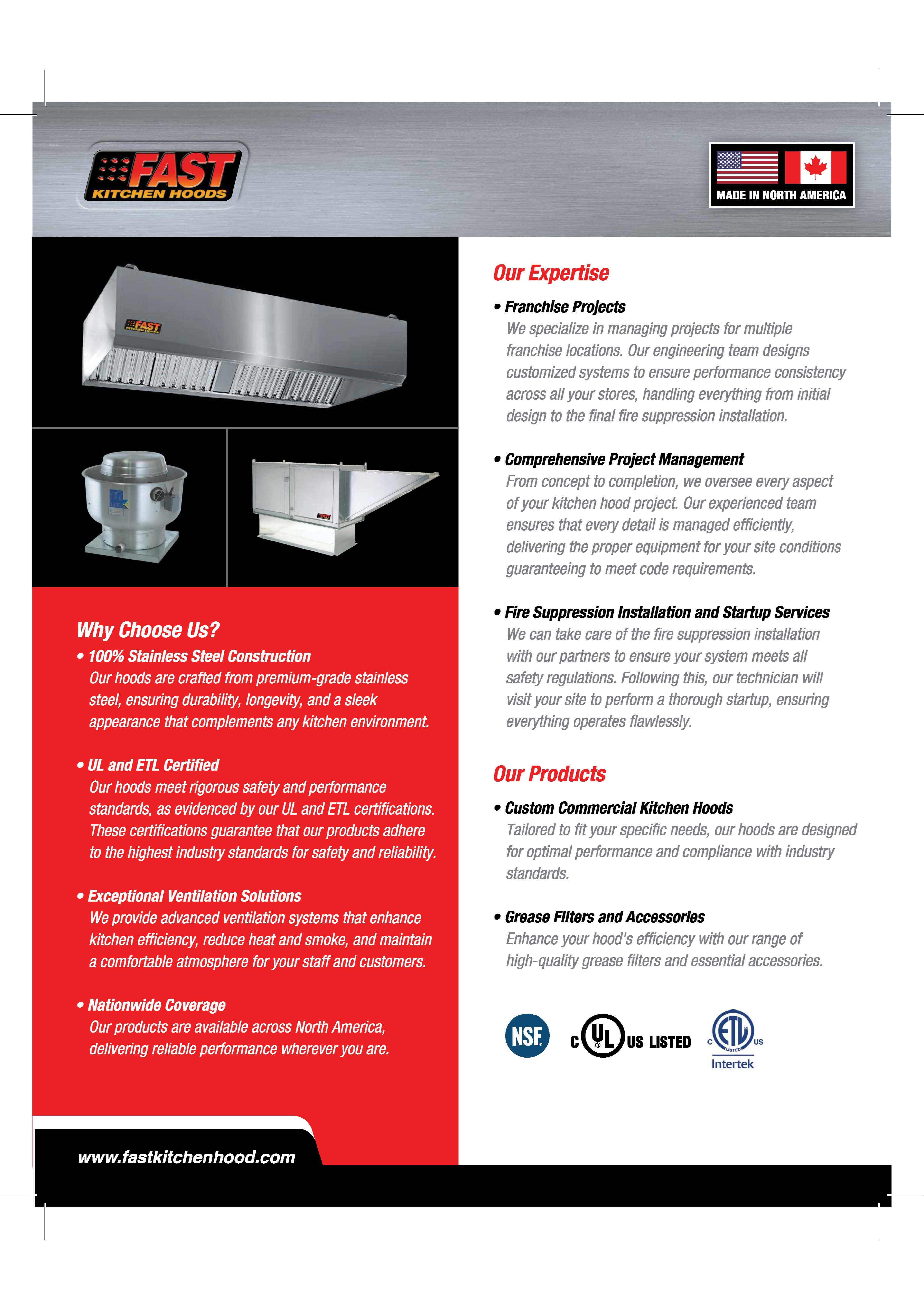 Fast Kitchen Hoods - Why Choose us? 278