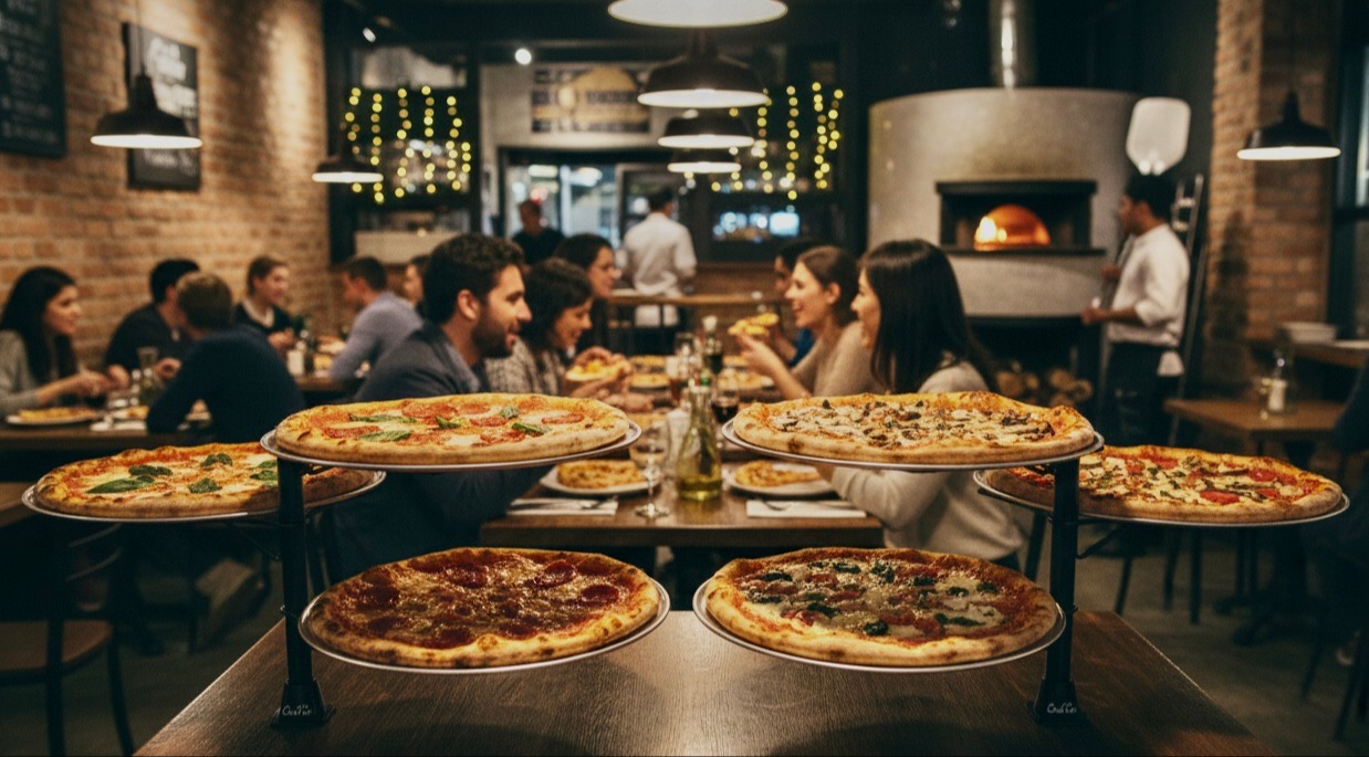 Clamp On Pizza Stand - Part Number (S01-PR04-B) 185