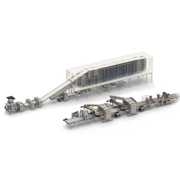 Pizza base and pizza topping line Rademaker 404
