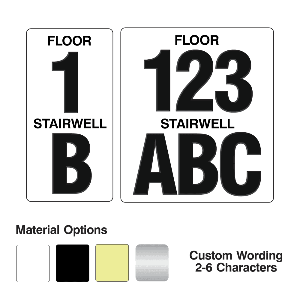 Tactile Floor & Stairwell Signage 149