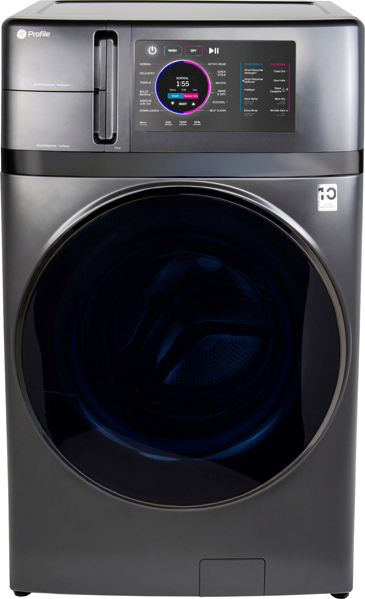 GE Profile 4.8 cu. ft. Smart UltraFast Electric Washer & Dryer Combo 33