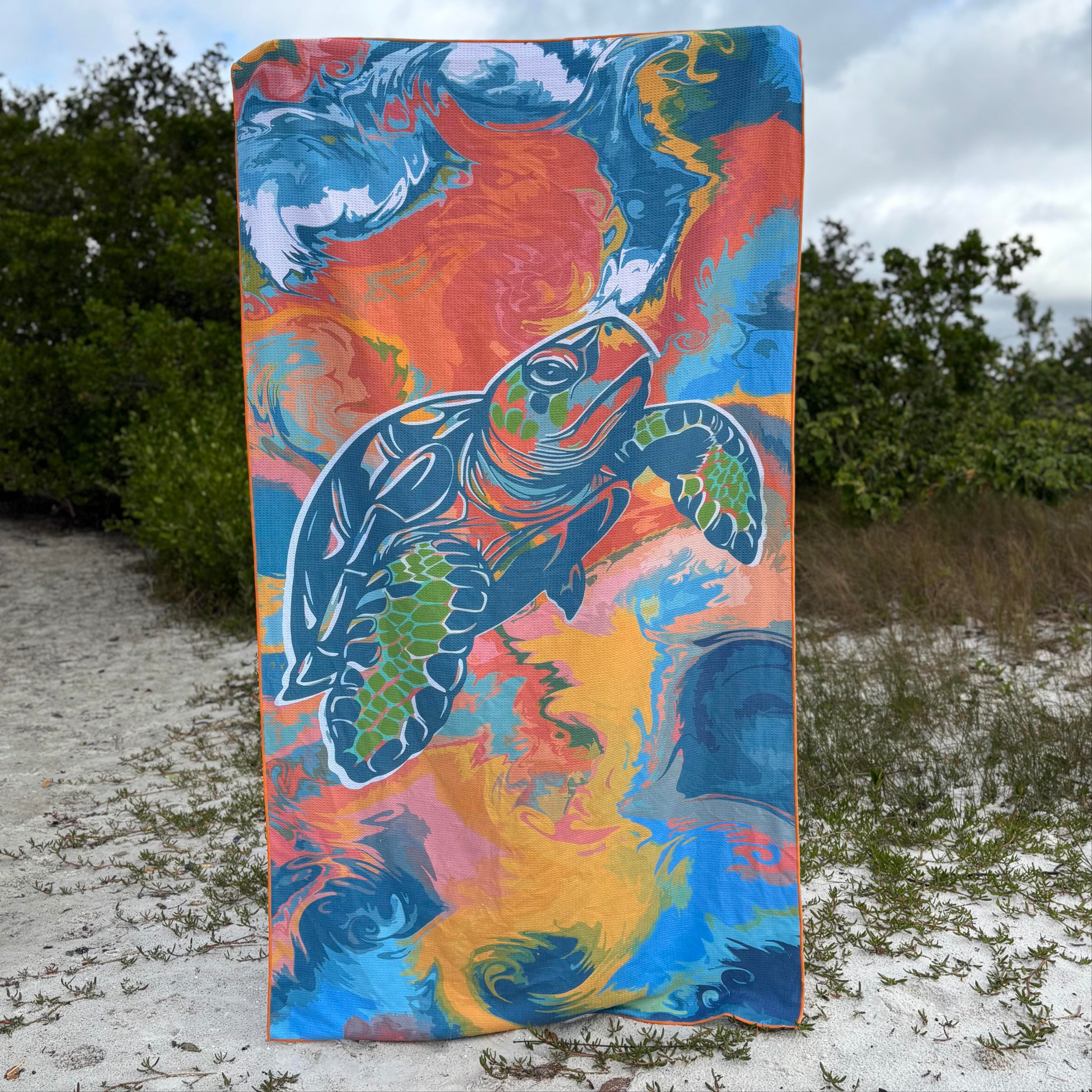 Oh Snap! Swimwear Sea Turtle XL Sand-Free Beach Towel 375