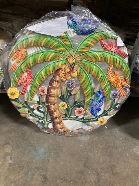 Tropical and Coastal metal wall decor 551