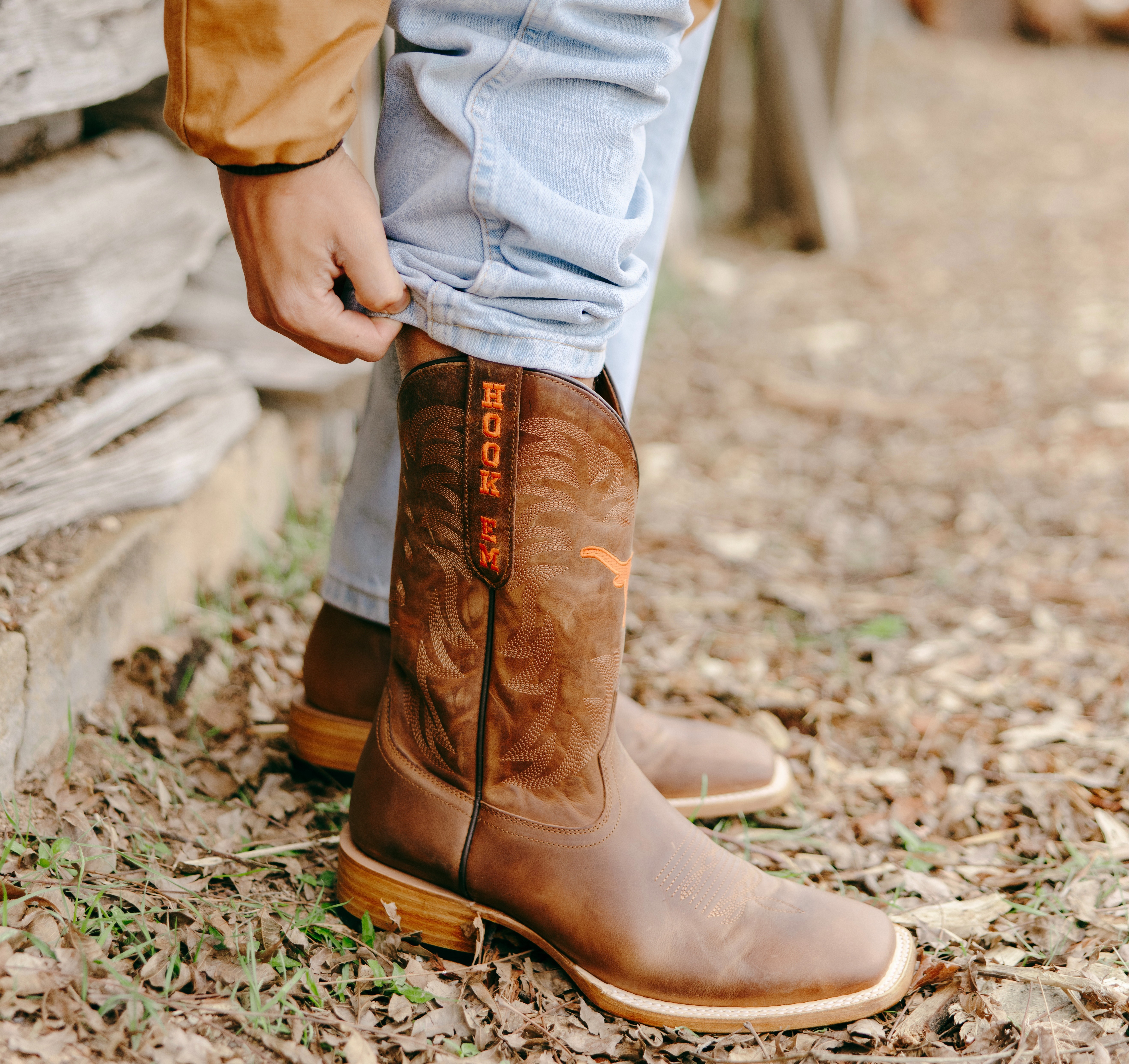 Men's Square Toe Western Boots 475