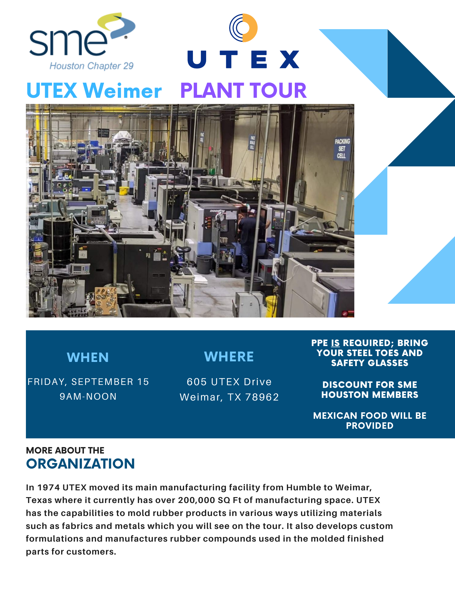 UTEX Plant Tour with SME Houston 29 SME Connect