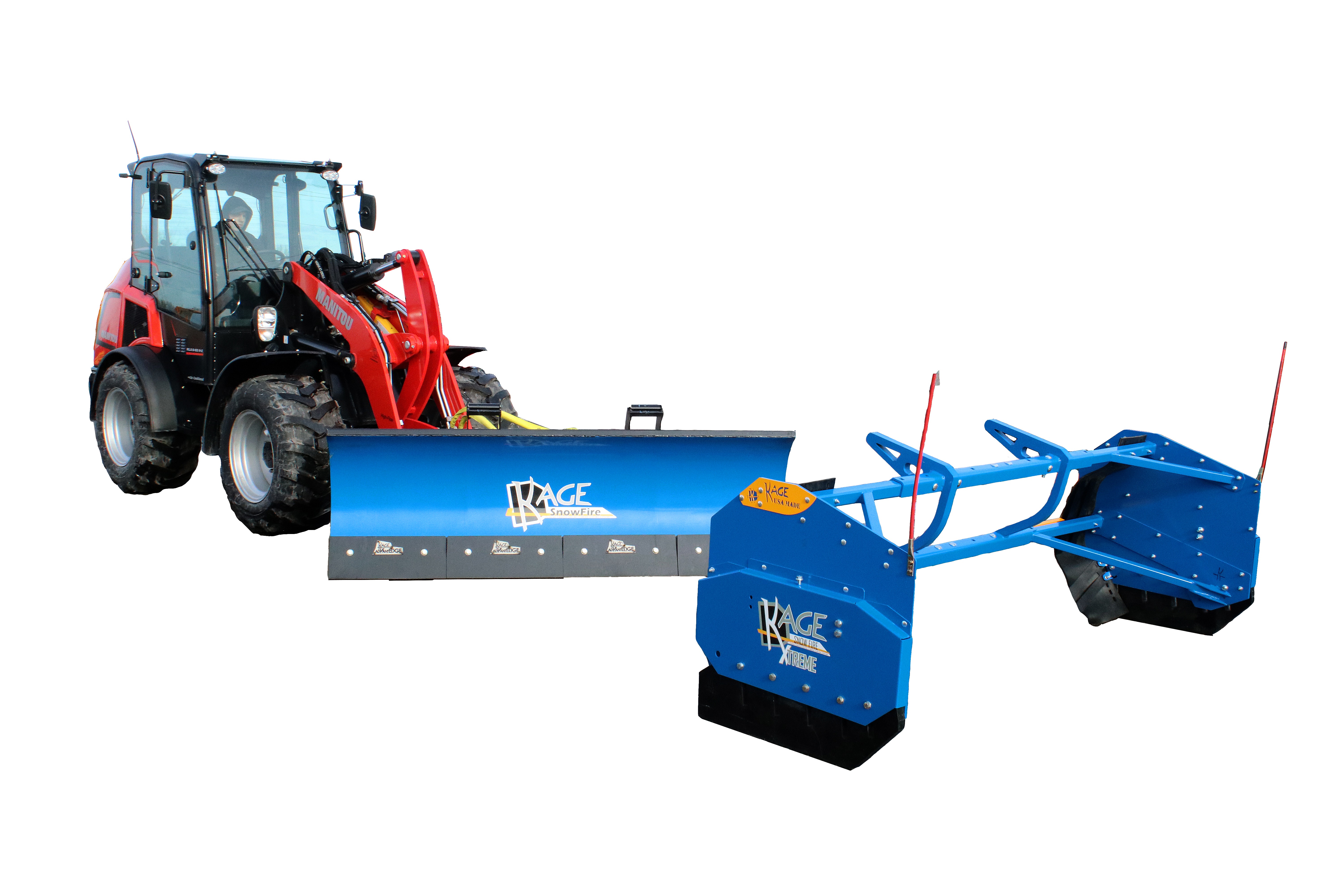 SnowFire Xtreme contouring 2-in-1 snow plow and pusher system 87