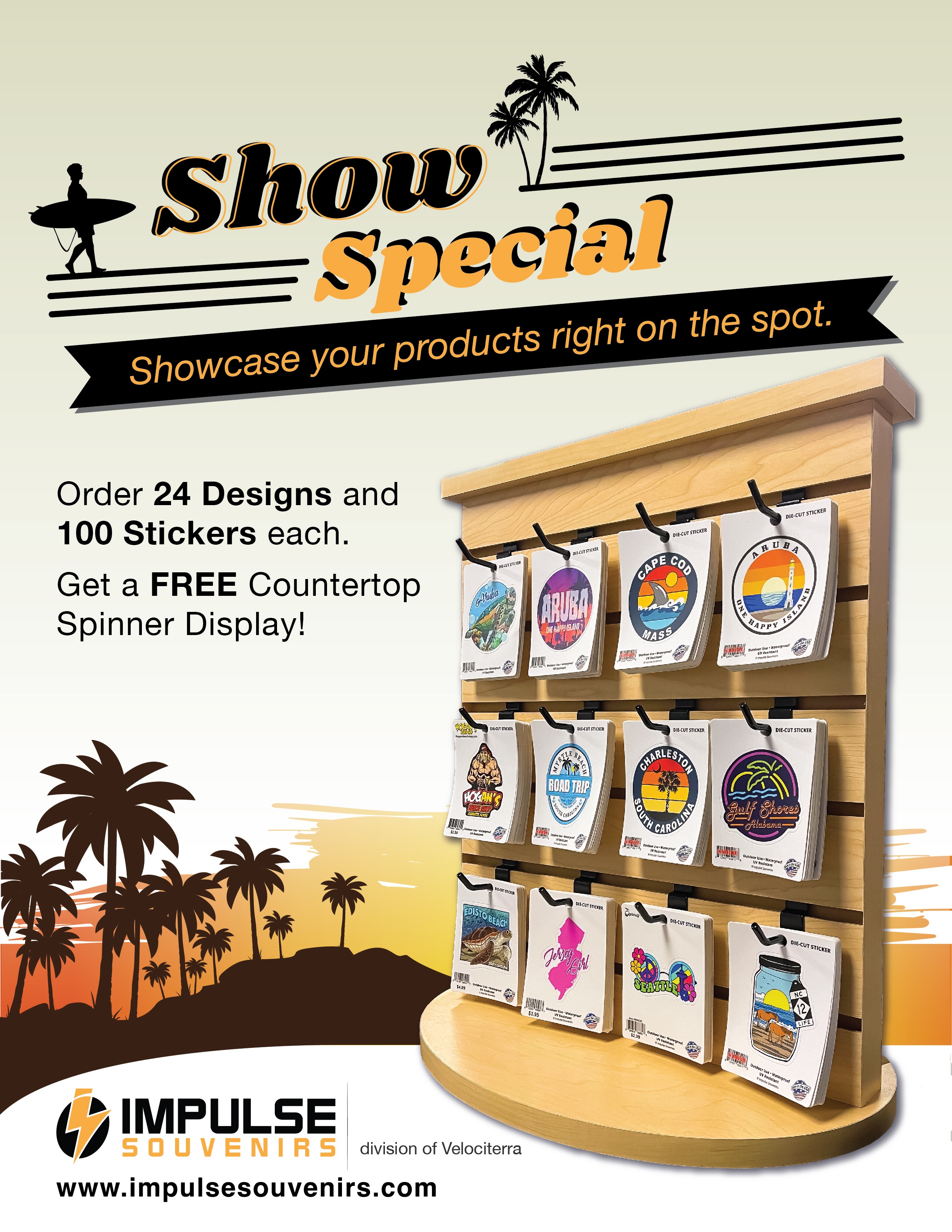 FREE Countertop Spinner Display 80