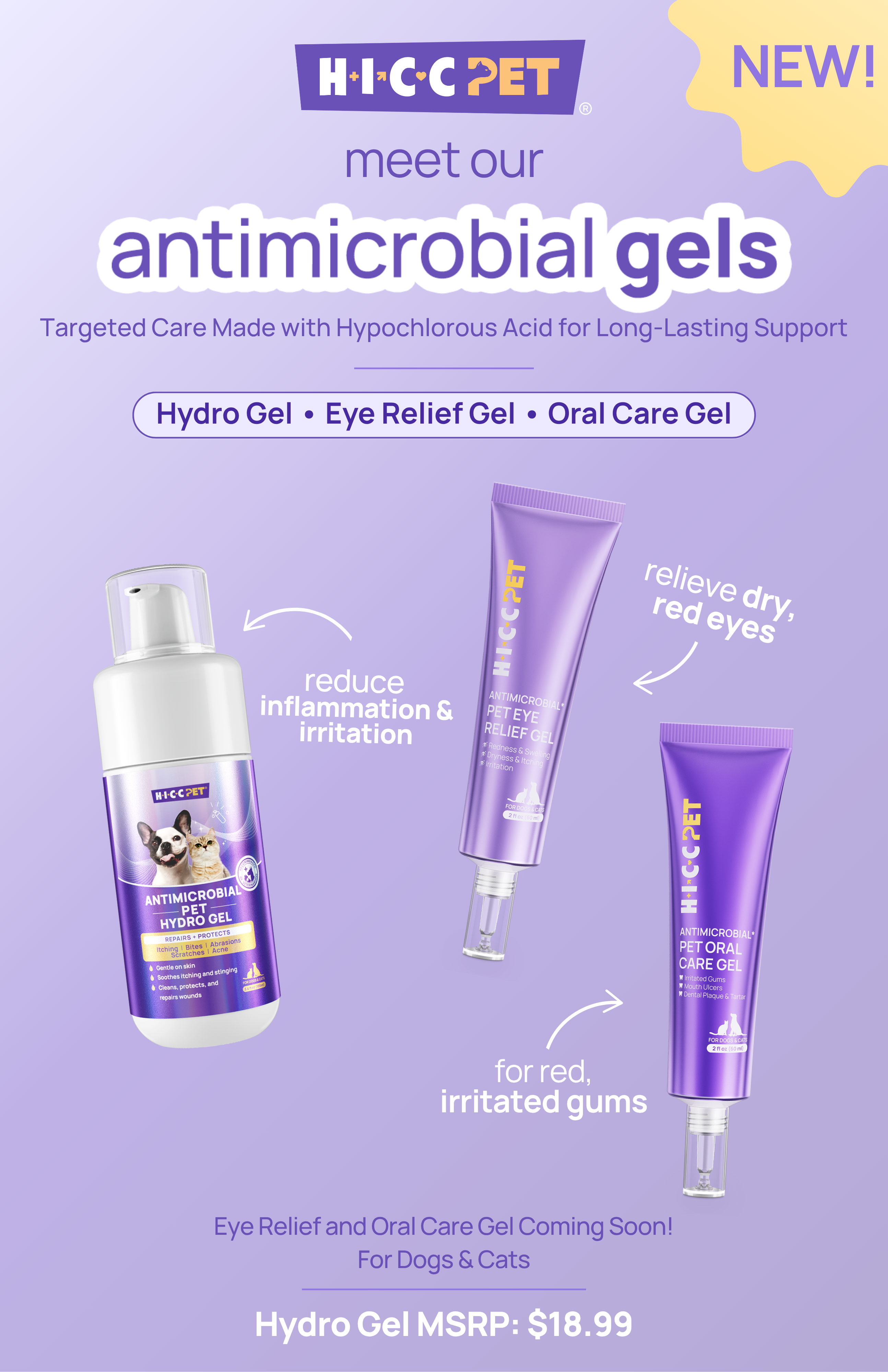 HICC Pet® Antimicrobial Hydro Gel 672