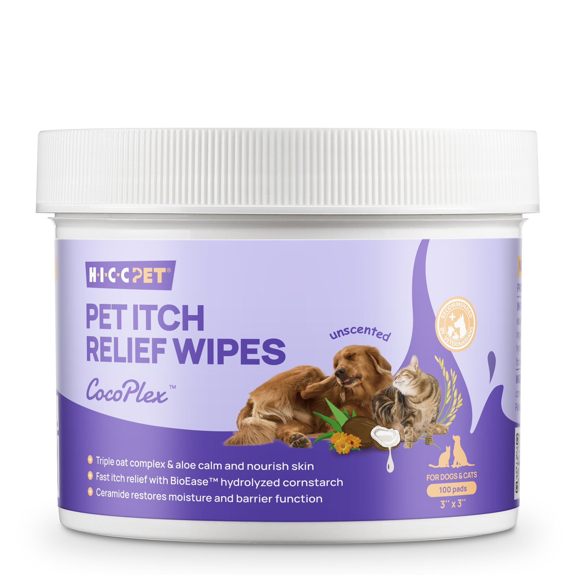 Pet Itch Relief Wipes 702