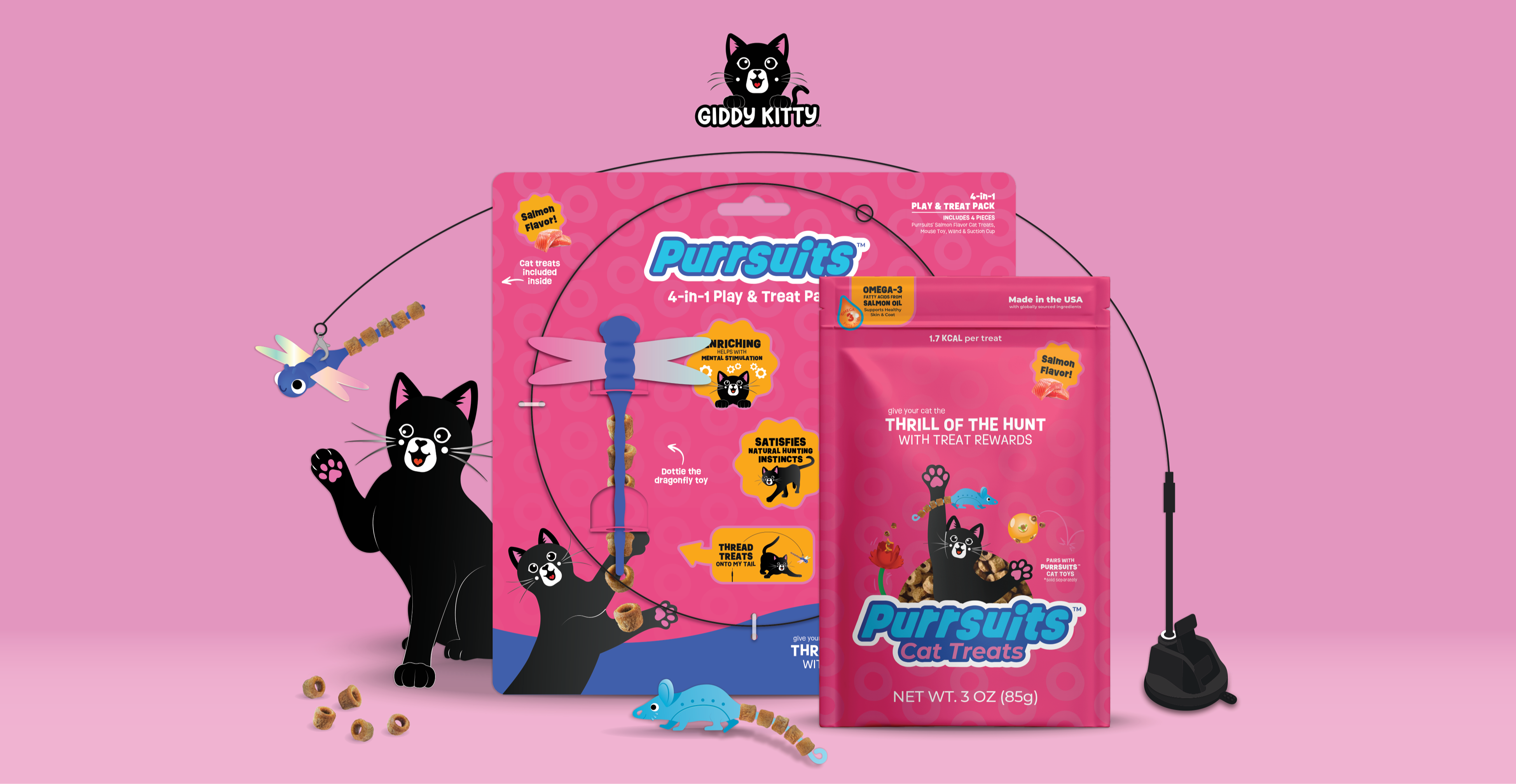 Purrsuits™ 4-in-1 Play & Treat Pack 956