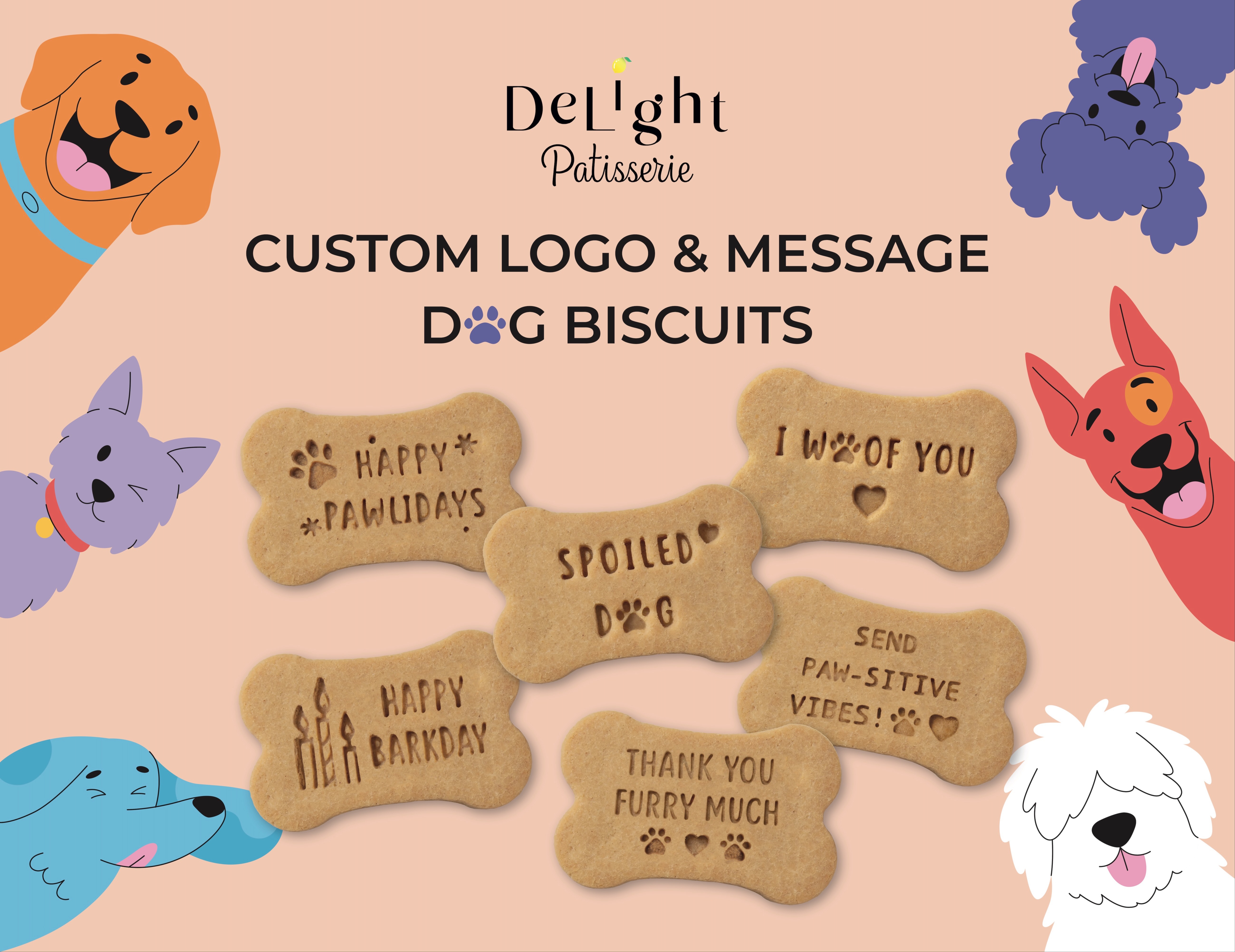 Custom Logo and Message Dog Biscuits 27
