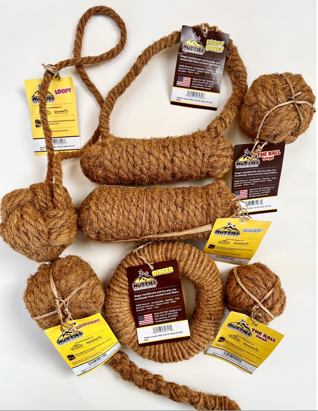 Nutties Coconut Fiber Toys and MAGIC TOOTHBRUSH - for Dogs: 309
