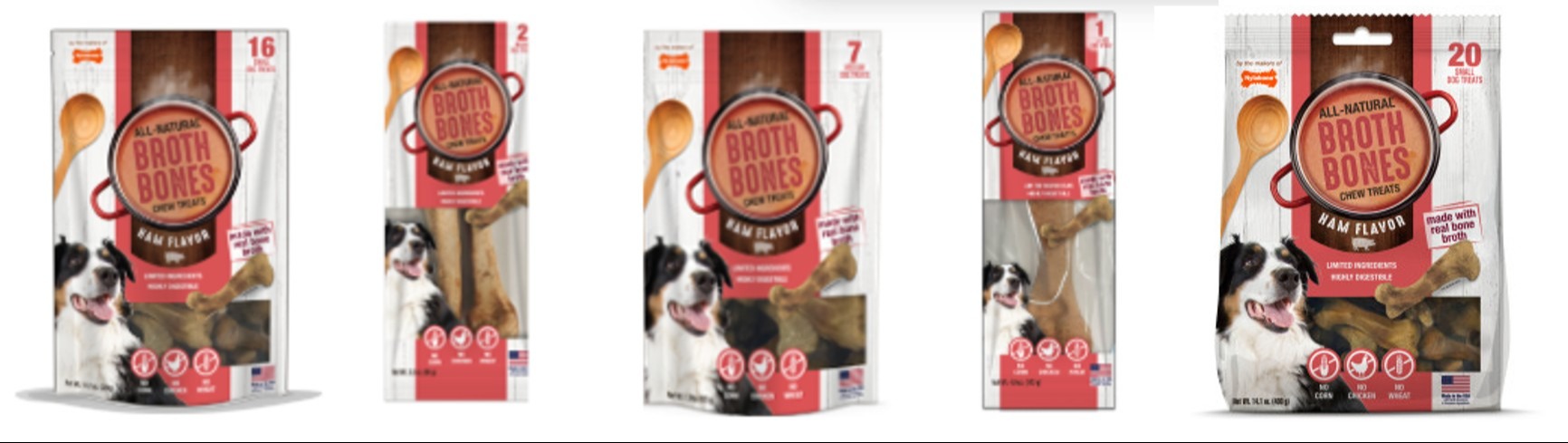 Nylabone Broth Bone Ham 333