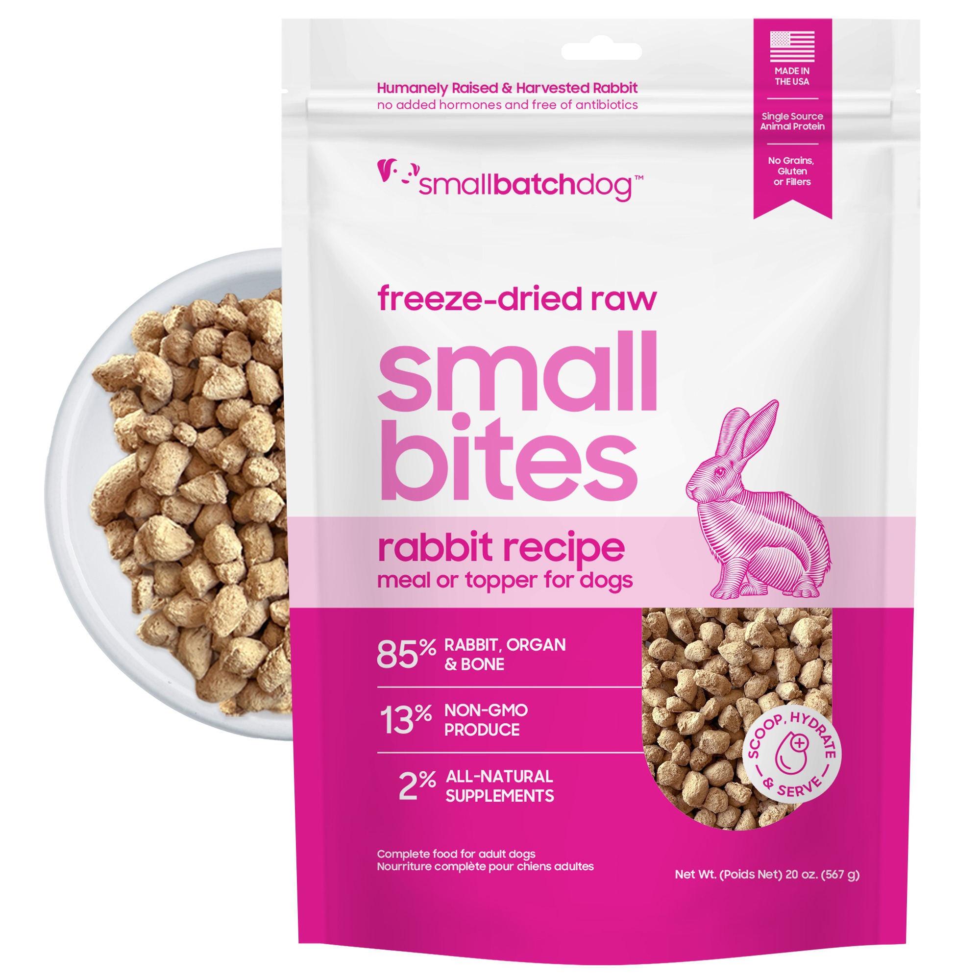 Freeze-dried Rabbit Small Bites 451