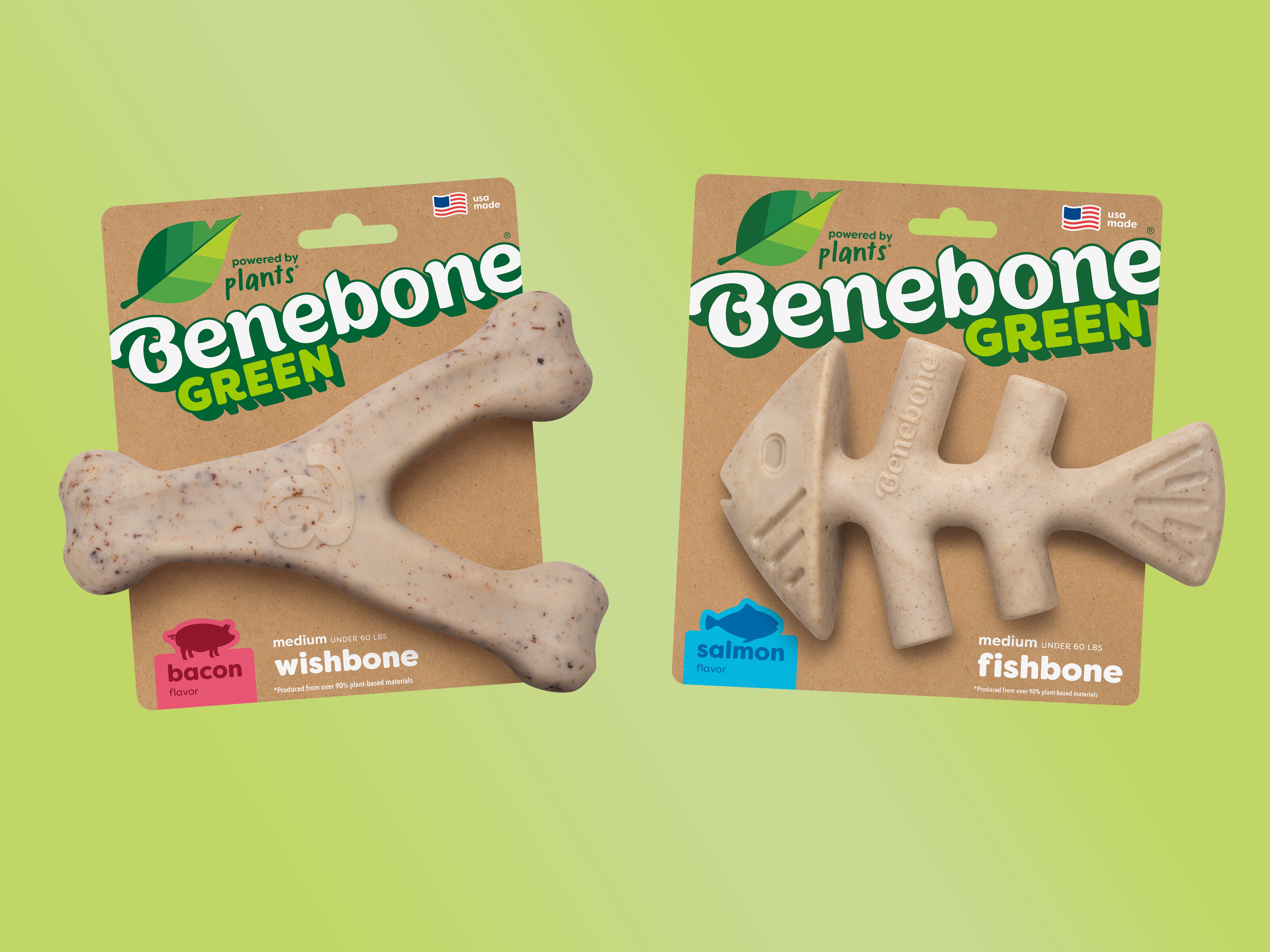 Benebone Green:  Plant-Based Dog Chew Toys 476