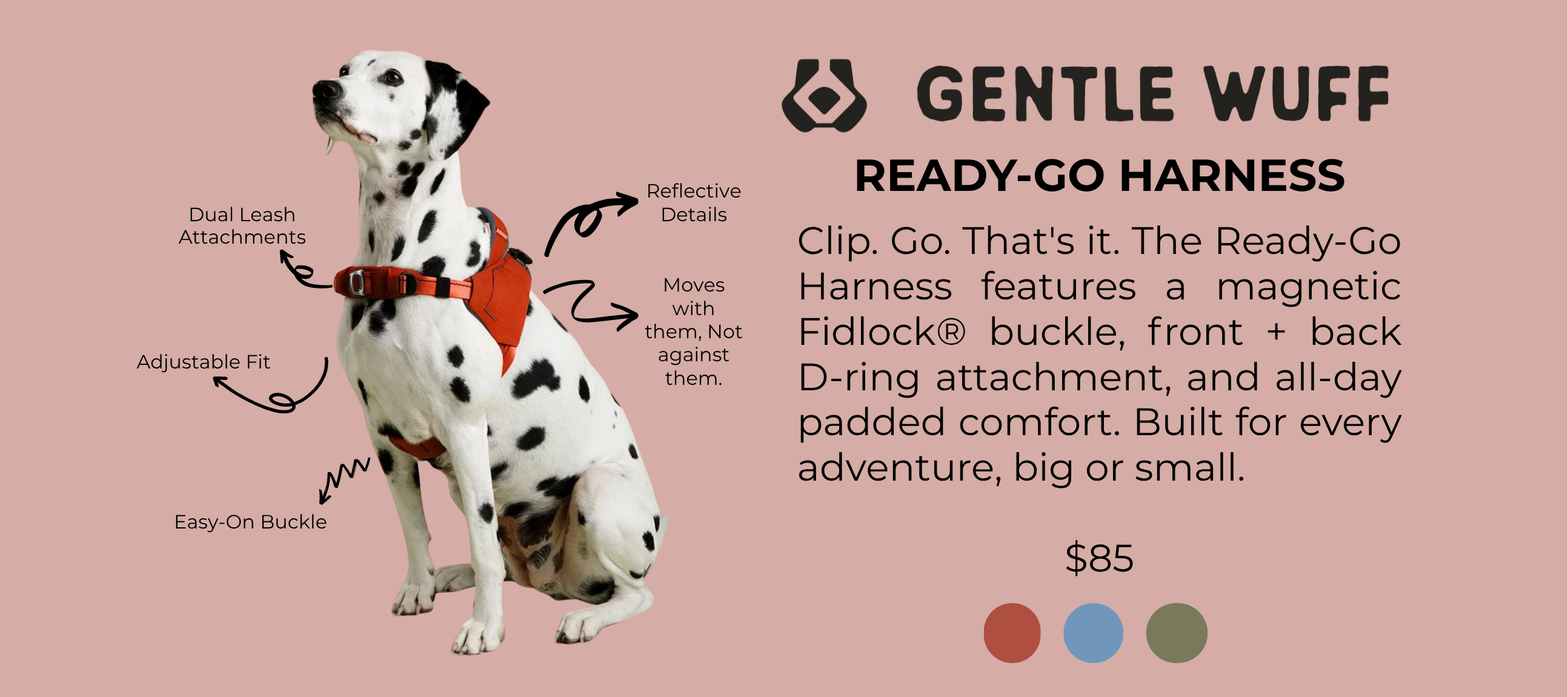 Gentle Wuff Ready-Go Harness 502