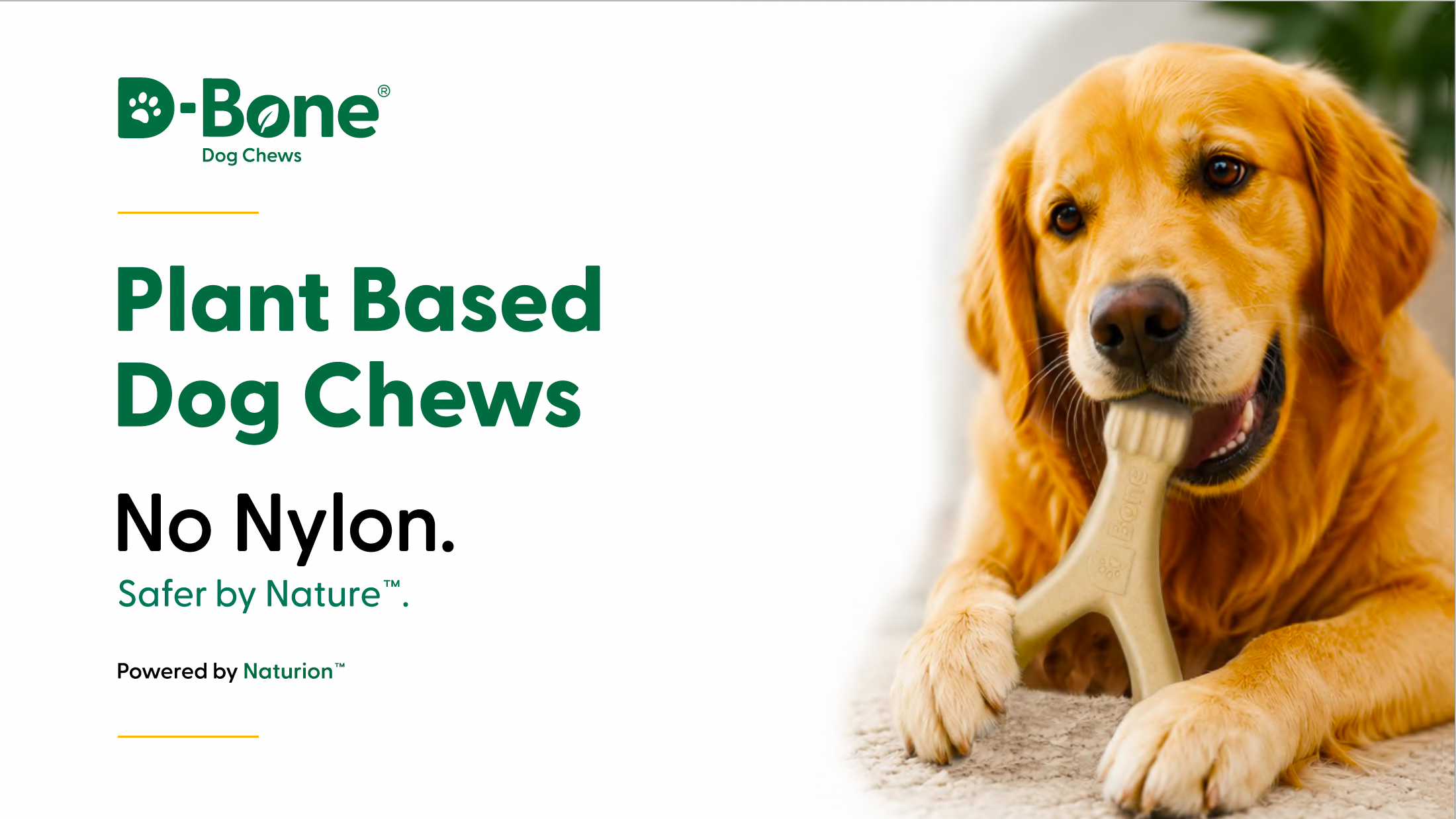 D-Bone Plant-Based Dog Chew – Powered by Naturion™ 685