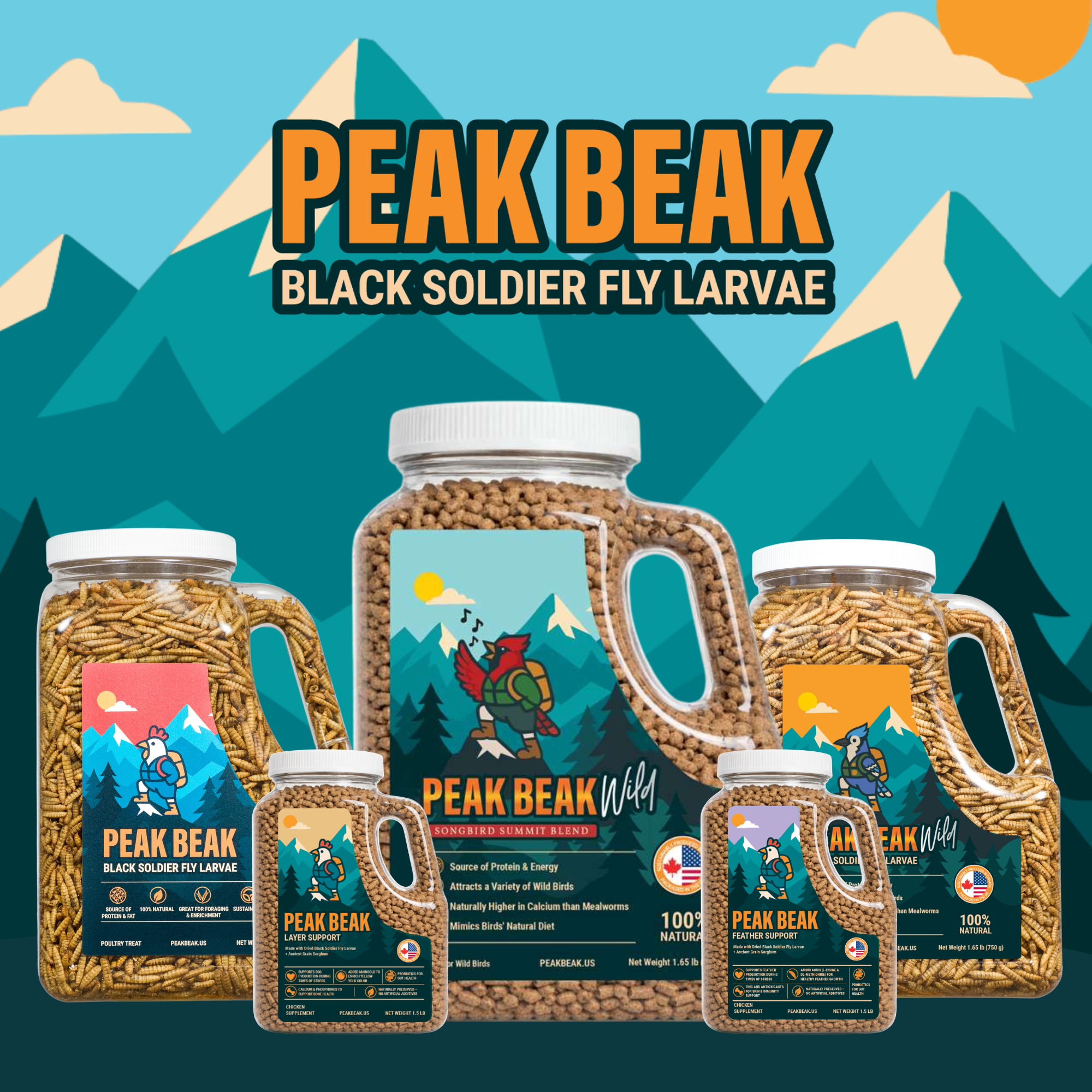 Peak Beak™ Complete Backyard Bird Nutrition 829