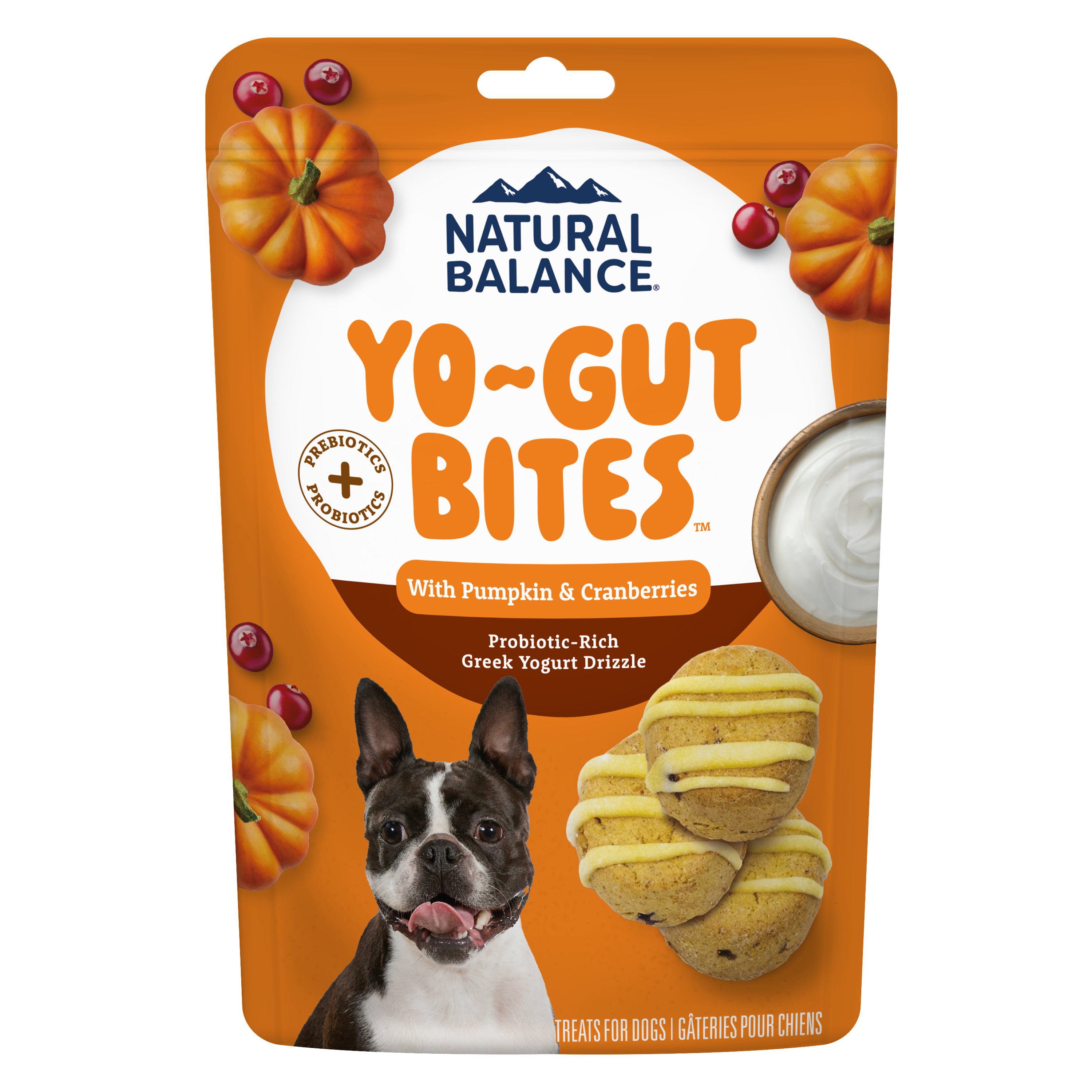 Natural Balance Yo-Gut Bites with Pumpkin & Cranberries, 4. 5 oz. 887