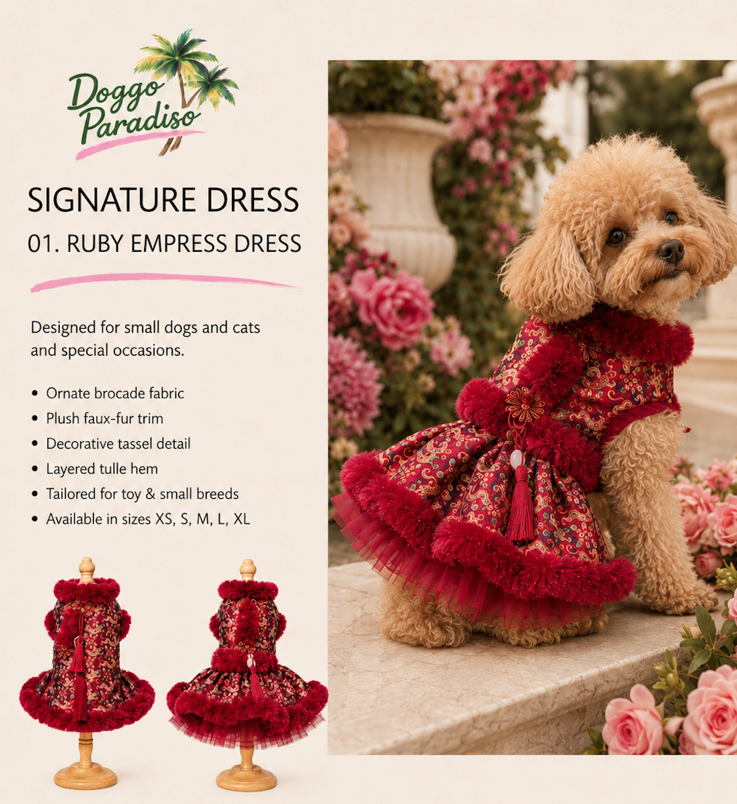 Doggo Paradiso Ruby dress 935