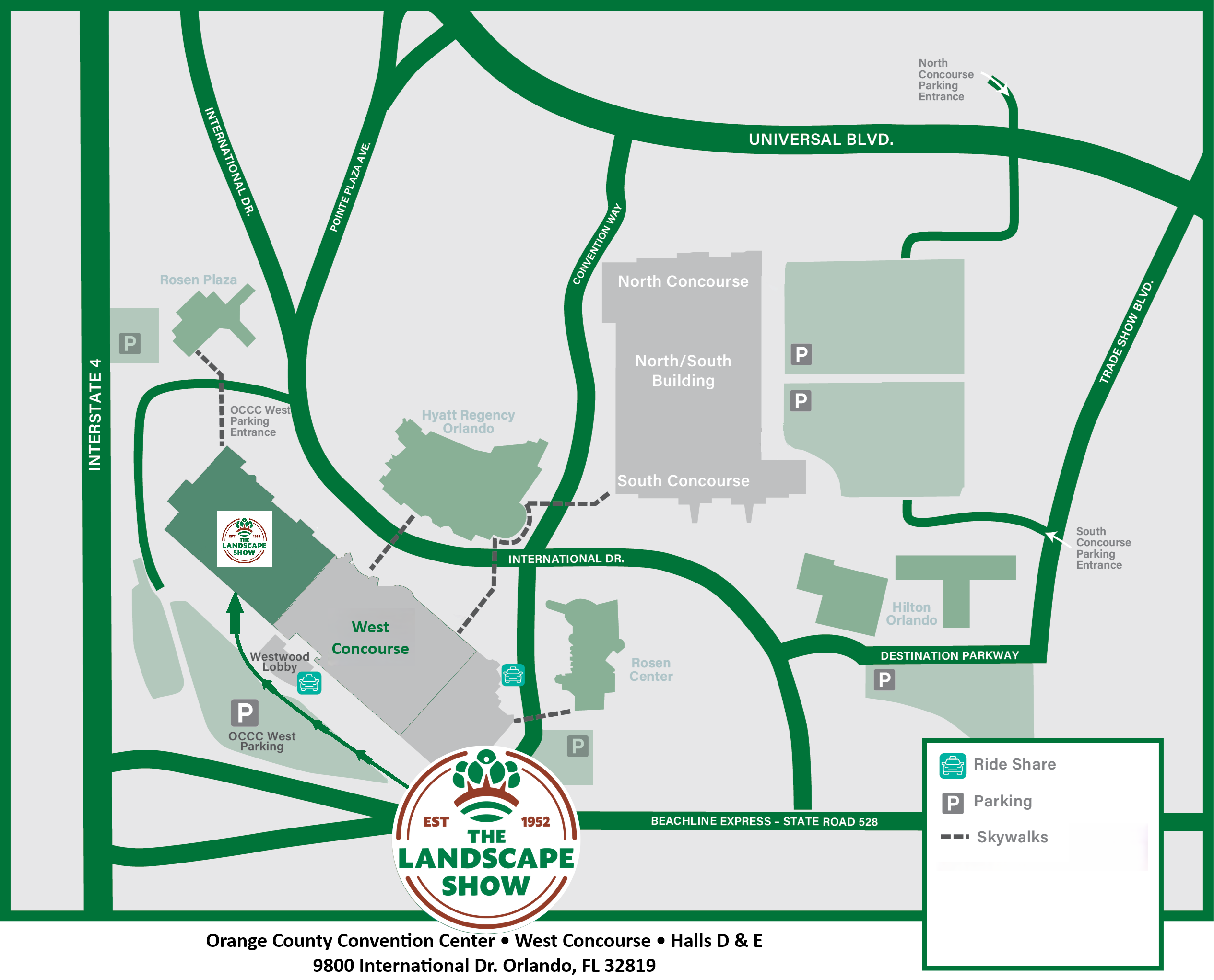 Orange County Convention Center map