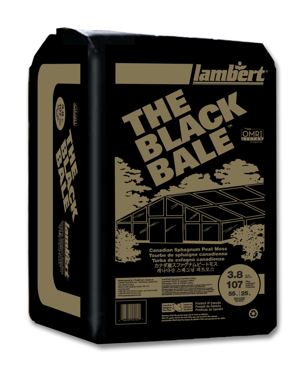 The Black Bale Canadian Sphagnum Peat Moss 24