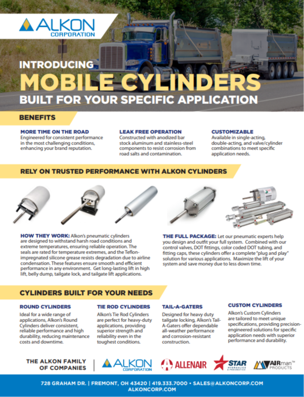 Alkon Corporation Mobile Cylinders Info Sheet 30