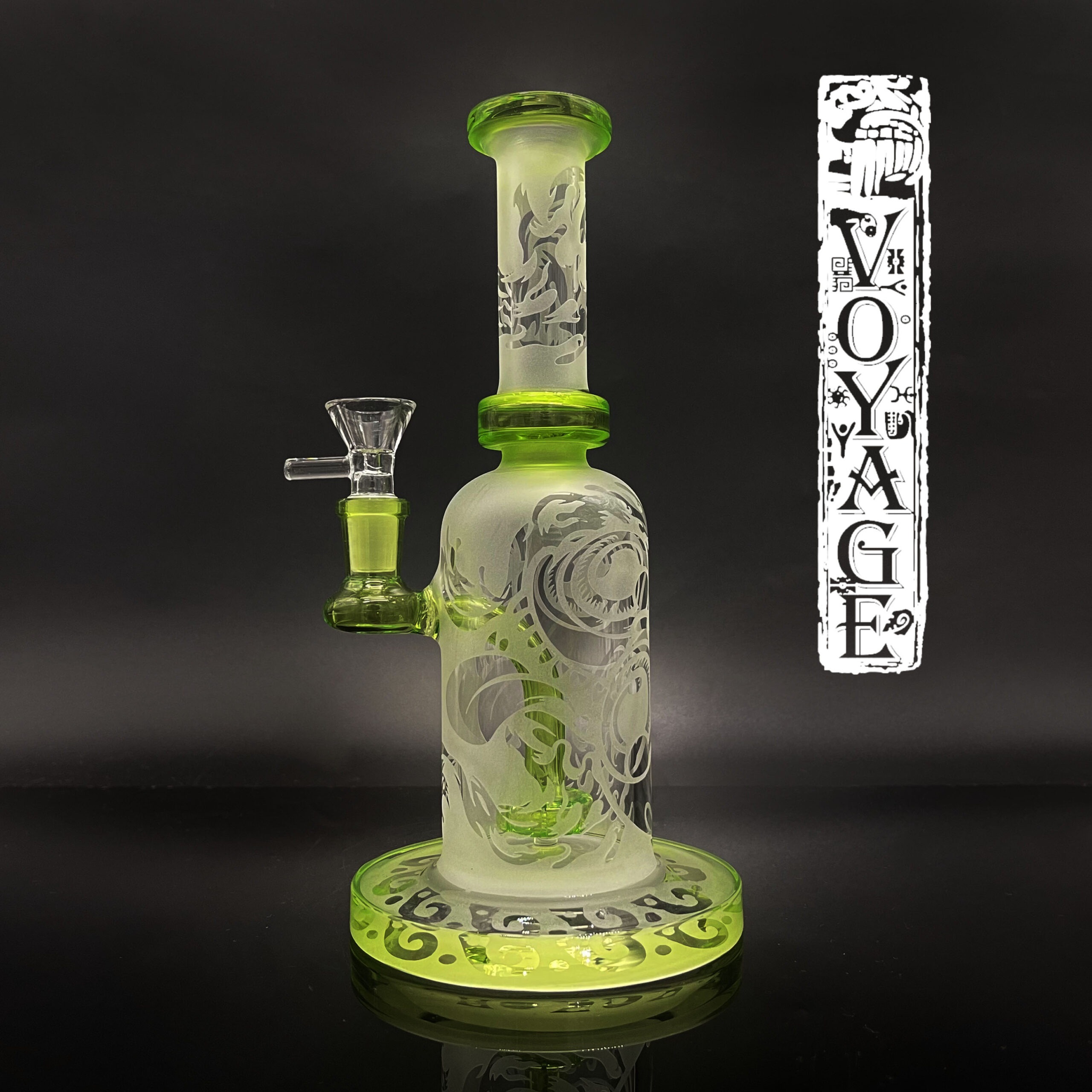 Frosted Water Recycle Glass Bong 254