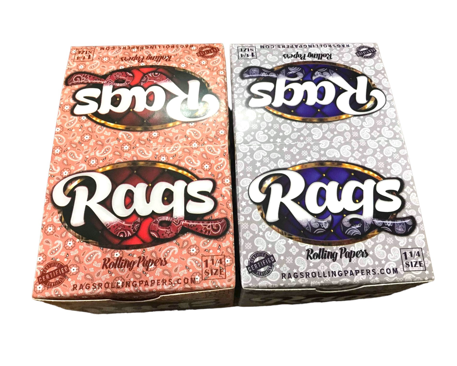 Rags Rolling Papers 1-1/4" Booklet Box 42