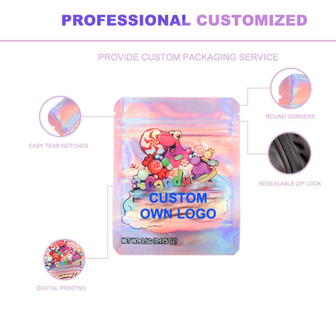 Custom 3.5g Mylar Bags for Tobacco Brands 51