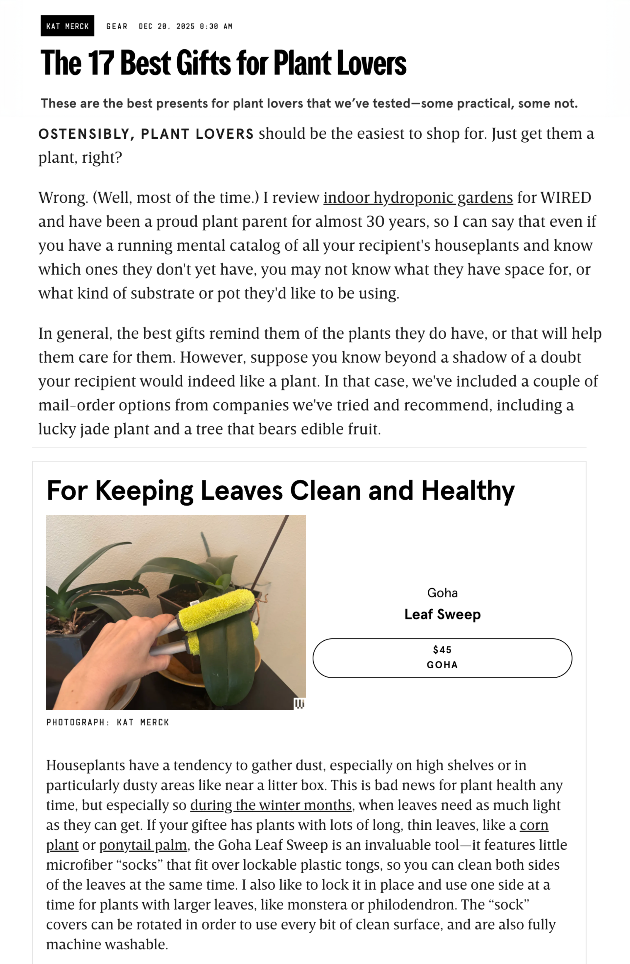 WIRED Magazine: The 17 Best Gifts for Plant Lovers 211