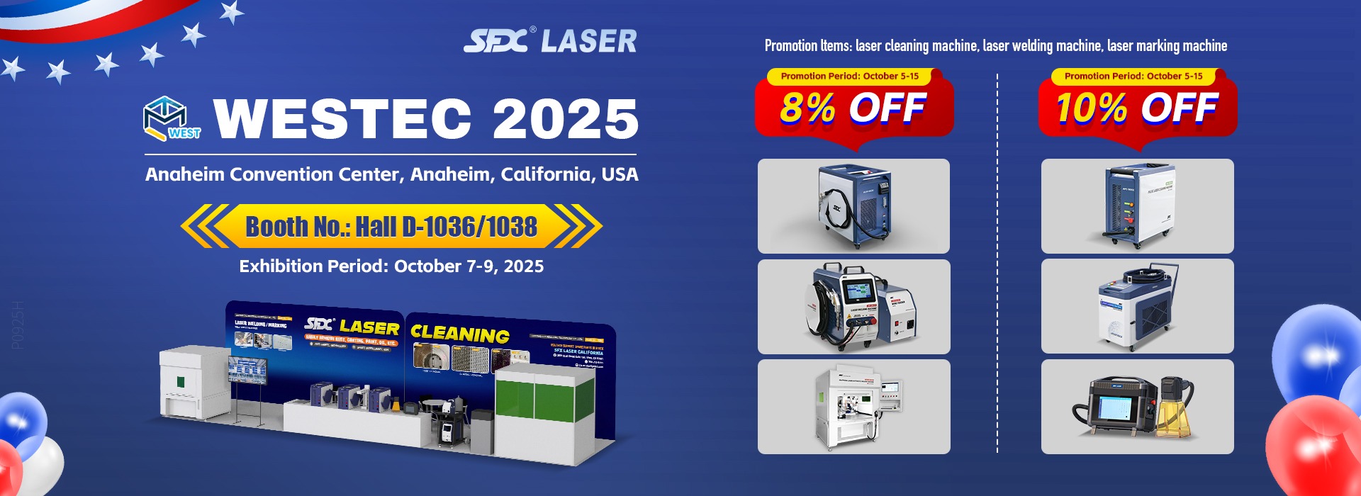 SFX Laser WESTEC 2025 Exihibition 382