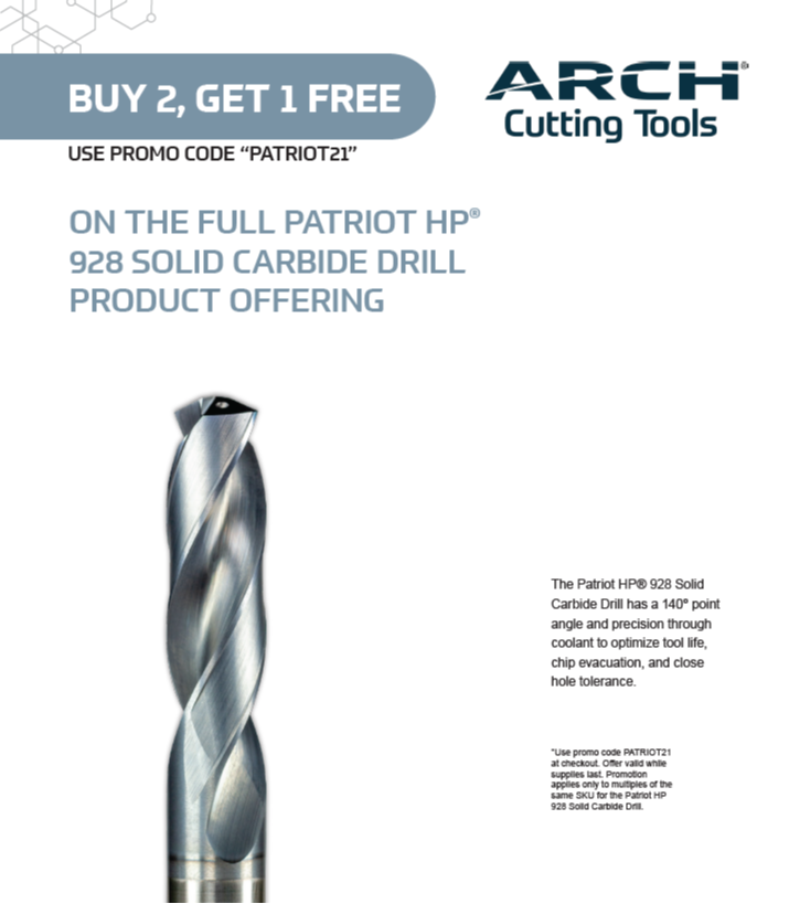 BUY 2, GET 1 FREE PATRIOT HP SOLID DRILL 439