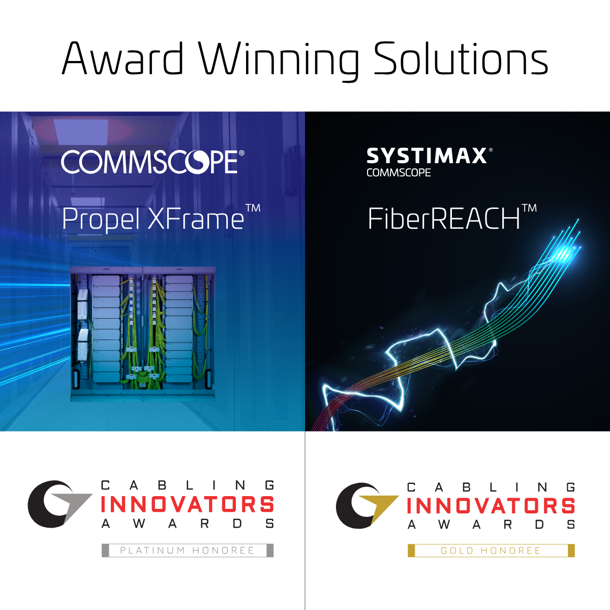 CommScope Wins Platinum & Gold Innovators Awards from Cabling Installation & Maintenance Magazine 148